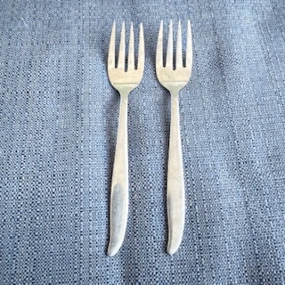 🍴 Vintage UNIMARK Stainless Japan Fork Set – Mid-Century Modern (2) - Picture 1 of 5